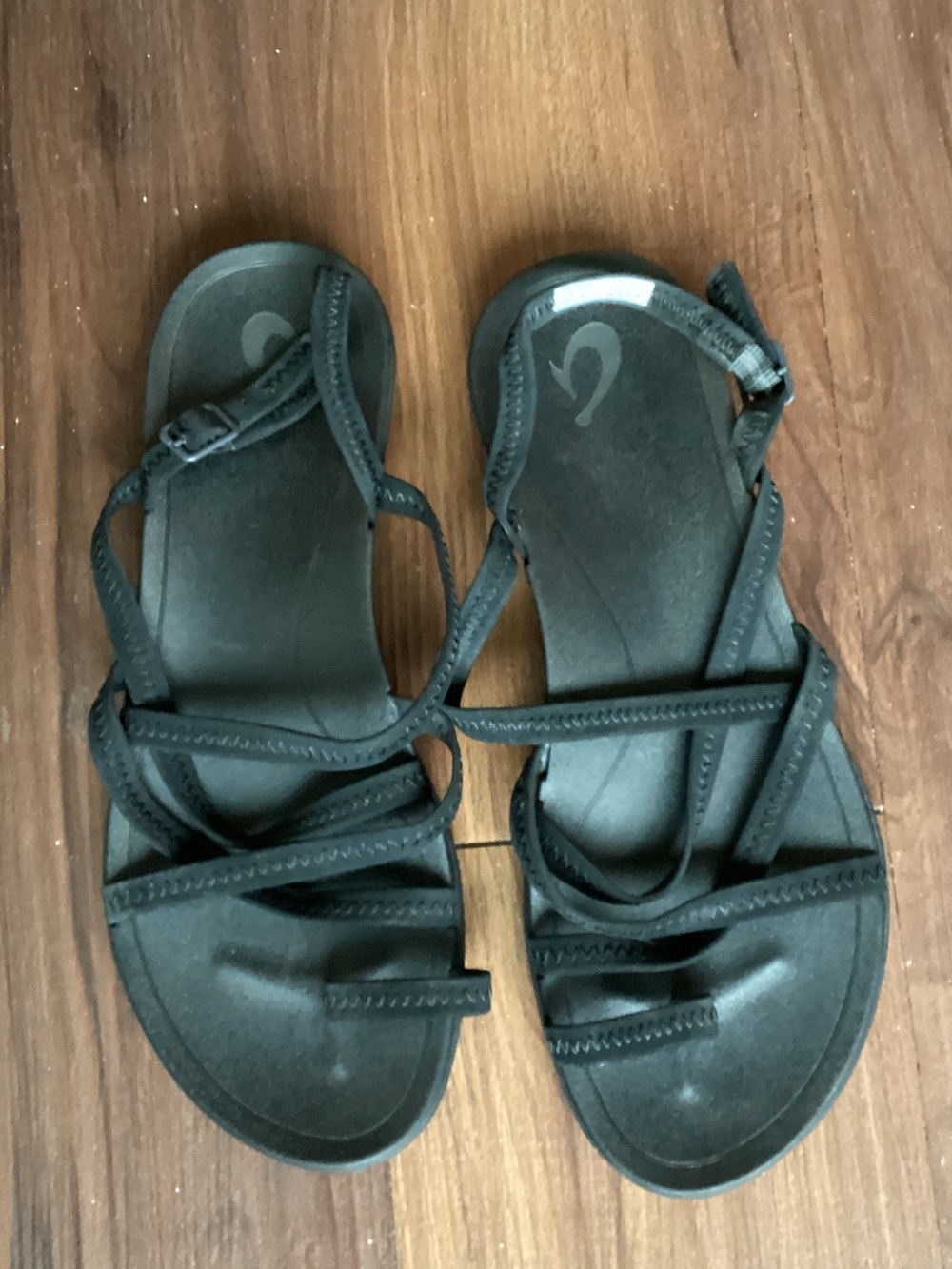 OluKai Black Multi-Strap Women's Sandals